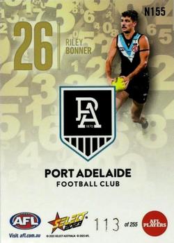 2023 Select AFL Footy Stars - Numbers #N155 Riley Bonner Back